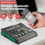 Pyle 6-Channel Bluetooth Audio Mixer & Controller