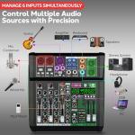 Pyle 6-Channel Bluetooth Audio Mixer & Controller