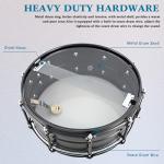 EASTROCK 14" Black Matte Snare Drum for Professionals