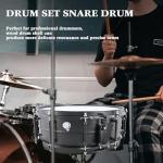 EASTROCK 14" Black Matte Snare Drum for Professionals