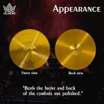 ULUOBO 6-Piece Drum Cymbal Set 10"-20