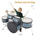 Senfot 5-Piece Beginner Drum Set in Blue