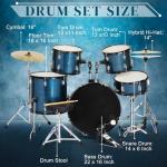 Ktaxon 22" 5-Piece Drum Set for Beginners