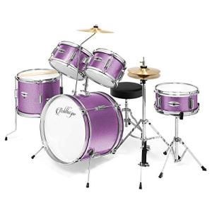 Ashthorpe 5-Piece Junior Drum Set - Purple