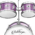 Ashthorpe 5-Piece Junior Drum Set - Purple
