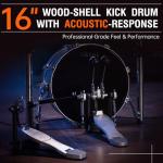 AKLOT Electric Drum Set with Full Mesh Pads