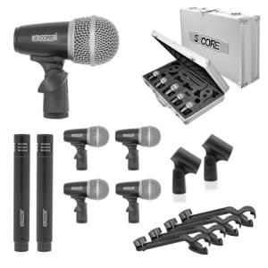 5 CORE 7-Piece Drum Mic Kit for Studio & Stage
