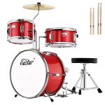 Eastar 3-Piece 14'' Kids Drum Set - Red