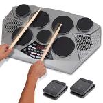 Pyle Pro Portable Electronic Drum Kit with Pedals
