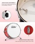 Eastar 3-Piece 14'' Kids Drum Set - Red