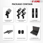 5 CORE 7-Piece Drum Mic Kit for Live & Studio