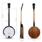 5-String Acoustic Electric Banjo Starter Kit