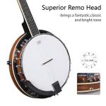 5-String Acoustic Electric Banjo Starter Kit
