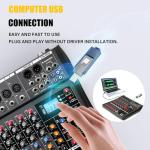 K-mxerpro 8 Channel Audio Mixer with USB Interface