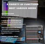 K-mxerpro 8 Channel Audio Mixer with USB Interface