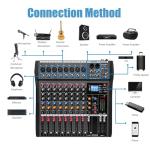 K-mxerpro 8 Channel Audio Mixer with USB Interface