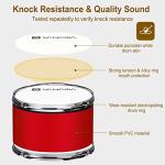 Vangoa Kids 3-Piece Drum Set, Bright Red