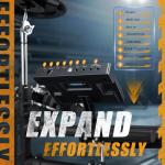 AKLOT Electric Drum Set with Double Pedal and 460 Sounds