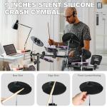 VANPHY Electronic Drum Kit for Beginners with Mesh Pads
