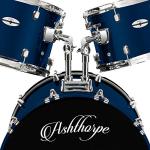 Ashthorpe 5-Piece Full Size Drum Set - Blue