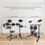VANPHY Electronic Drum Kit for Beginners with Mesh Pads