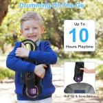Brigle 9-Pad Electric Roll-Up Drum Set for Kids