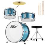 Eastar 3-Piece Kids Beginner Drum Set, Sky Blue