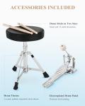 Eastar 3-Piece Kids Beginner Drum Set, Sky Blue