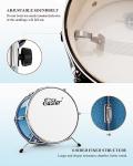 Eastar 3-Piece Kids Beginner Drum Set, Sky Blue