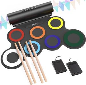 IWORD Roll-Up Electronic Drum Set for Kids