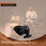 19x38mm Electronic Drum Kit Pipe Rack Clip