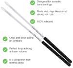 Adoro Silent Sticks for Acoustic Drumming - 1 Pair