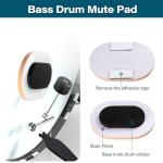 Kingdo Foam Drum Mute Pads Set for All Sizes