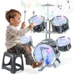 Kids Jazz Drum Set with Lights and Sounds