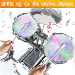 Kids Jazz Drum Set with Lights and Sounds