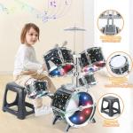 Kids Jazz Drum Set with Lights and Sounds