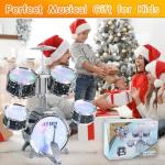 Kids Jazz Drum Set with Lights and Sounds