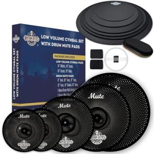 Low Volume Cymbal Pack and Drum Silencer Pads