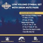 Low Volume Cymbal Pack and Drum Silencer Pads