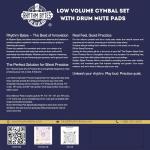 Low Volume Cymbal Pack and Drum Silencer Pads