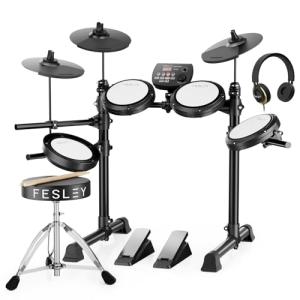 FED150W Electric Drum Set with Bluetooth & MIDI