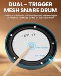 FED150W Electric Drum Set with Bluetooth & MIDI