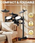 FED150W Electric Drum Set with Bluetooth & MIDI