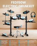 FED150W Electric Drum Set with Bluetooth & MIDI