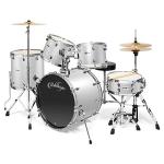Ashthorpe 5-Piece Full Size Drum Set - Silver