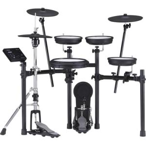 Roland TD-07KVX Electronic V-Drums Kit – with VH-10 Floating Hi-Hat and Best-Ever Cymbals – Bluetooth Audio & MIDI – 40 Free Melodics Lessons,Black