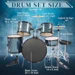 Ktaxon 22" Full-Size 5-Piece Drum Set - Blue