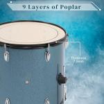 Ktaxon 22" Full-Size 5-Piece Drum Set - Blue