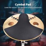 12-Piece Drum Mute Pads and Cymbal Silencers Set