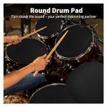 12-Piece Drum Mute Pads and Cymbal Silencers Set